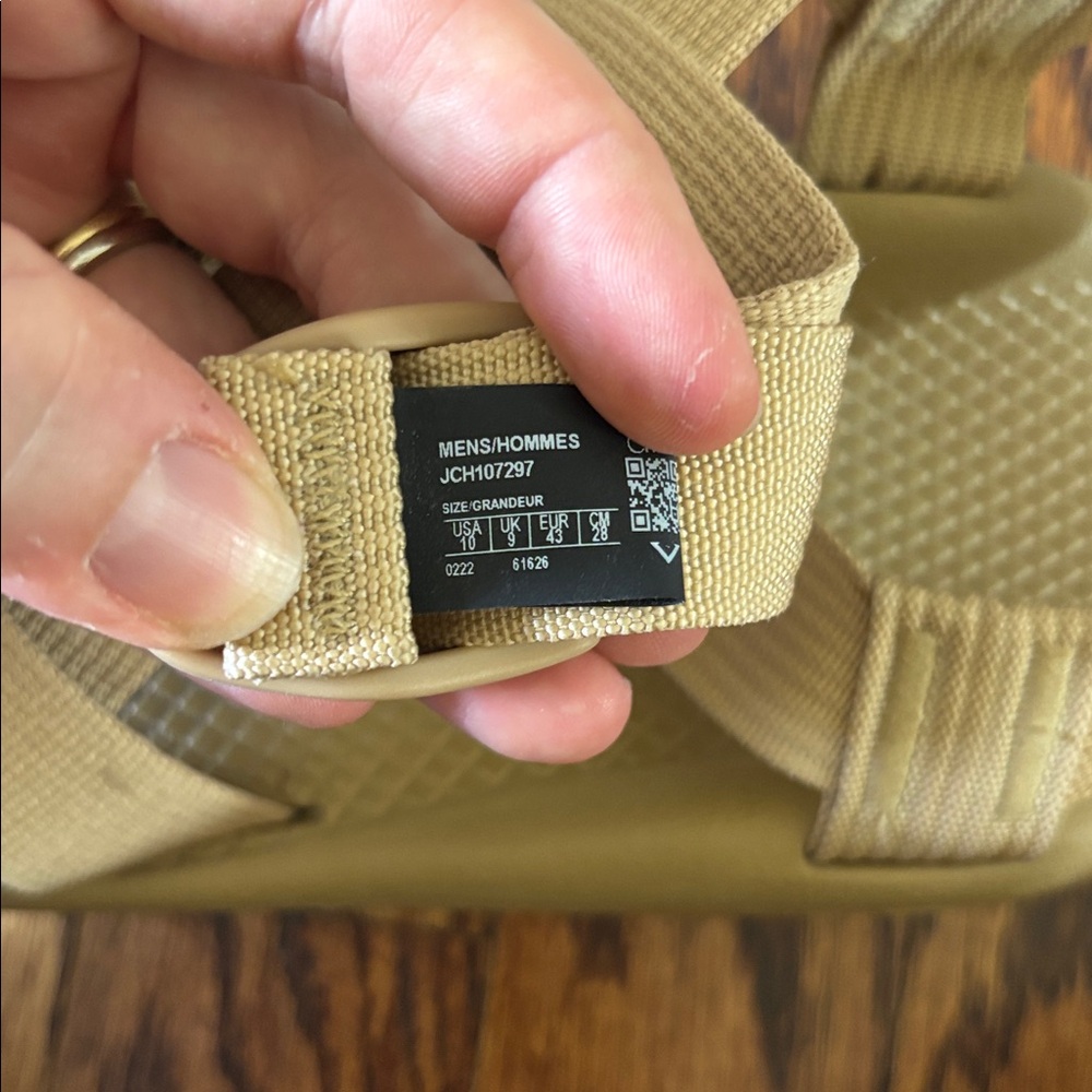 Chaco Men’s Z/1 Classic Adjustable Strap Sandal, Size 10, Tan/Beige - Picture 7 of 7
